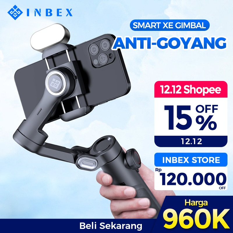 INBEX Smart XE Stabilizer for Smartphone Gimbal  3-Axis iPhone Gimbel Face Tracking Auto-Inception D