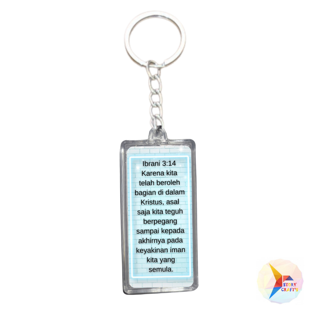 Gantungan Kunci Alkitab Ibrani 3:14