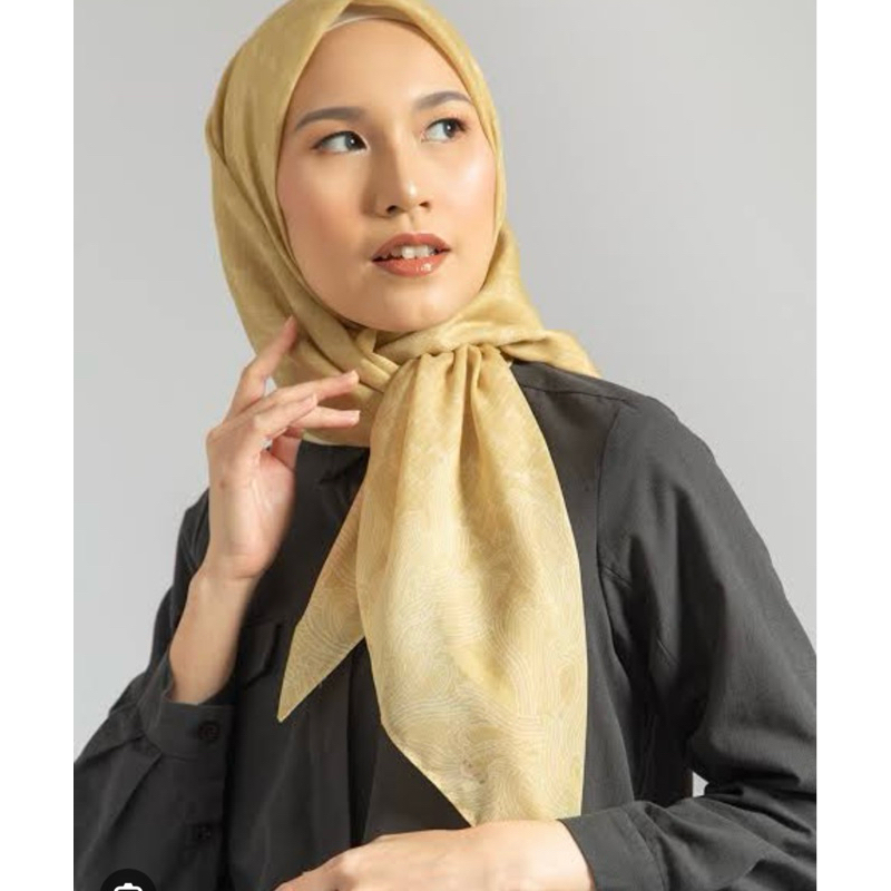 kamiidea monogram scarf oatmeal