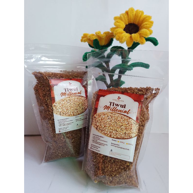

Tiwul millenial kwalitas terjamin kemasan 700 gram,