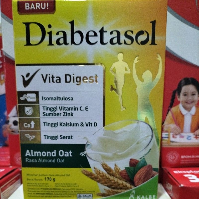 

Promo Cuci Gudang! Diabetasol Vita Digest rasa Almond Oat 170gr. Paling Murah.