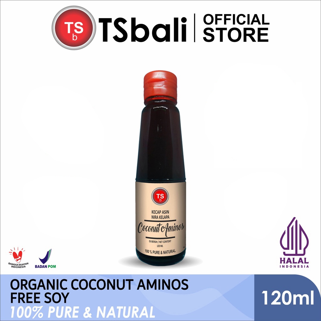 

BUY 2 GET 1 FREE !!! Organic Coconut Aminos Free Soy - Kecap Asin Nira Kelapa 120ml - TSb