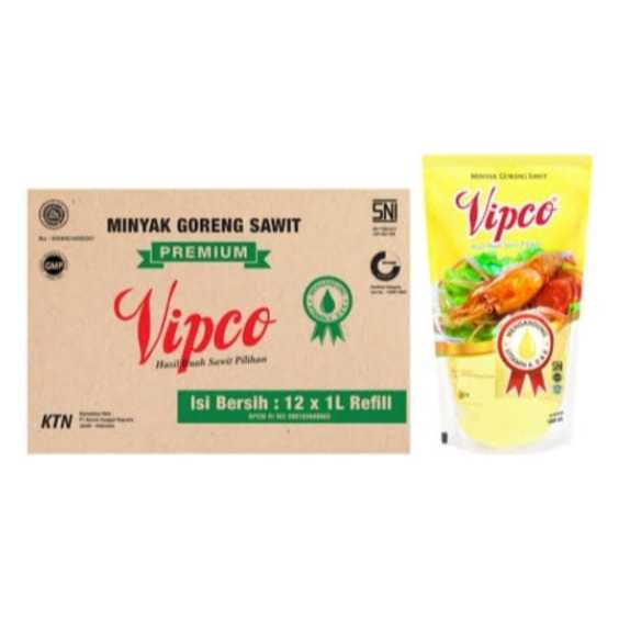 

minyak vipco 1 liter per dus