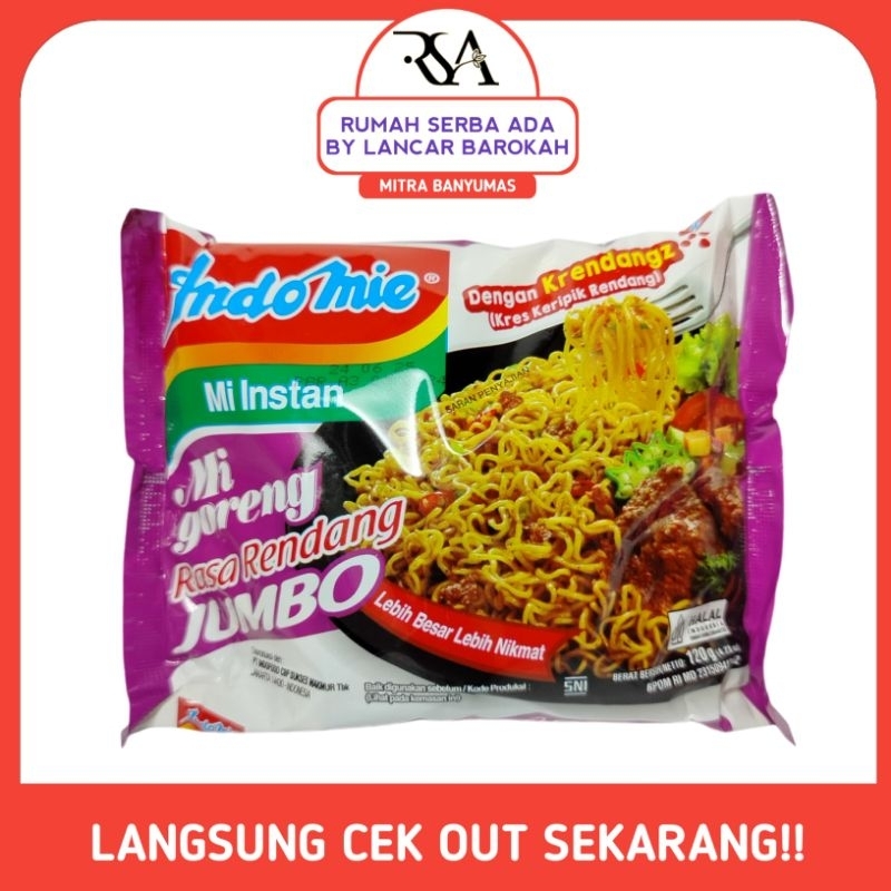 

Indomie Mi Instan Rasa Rendang Jumbo