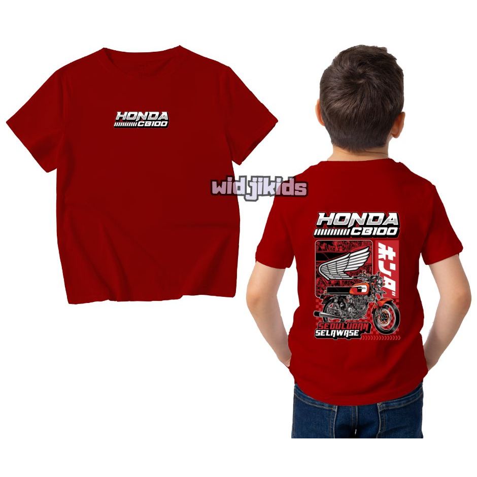 Kaos Anak Laki-laki Clasik CB 100 Ride Custome