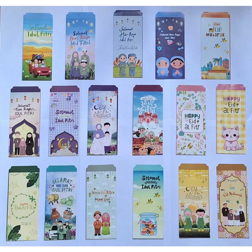 

(50 Lembar) amplop big pilih motif estetik // amplop medium lebaran lembaran belum dilipat dan belum dilem