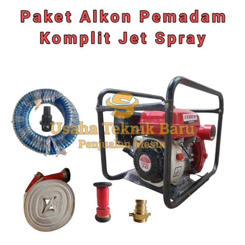 Pompa Pemadam komplit nozzel spray tekanan tinggi siap pakai