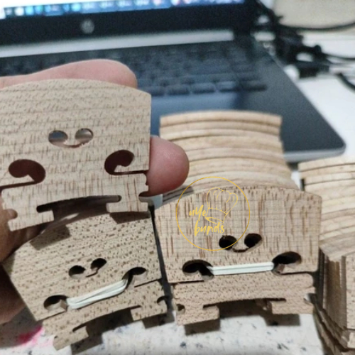 Aksesoris Alat Musik Biola Tatakan Bantalan Senar Strings Contour Tinggi Rendah Bridge Violin Kuat T