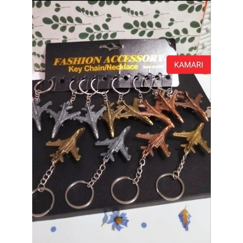 12pcs Gantungan kunci besi pesawat terbang//Gantungan kunci helikopter//Gantungan tas//grosir