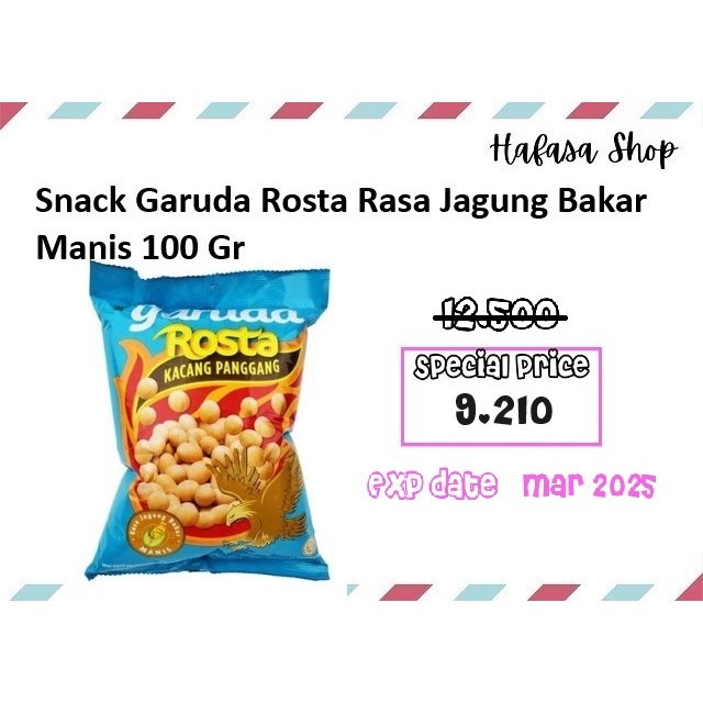 

SNACK GARUDA ROSTA RASA JAGUNG BAKAR MANIS 95GR