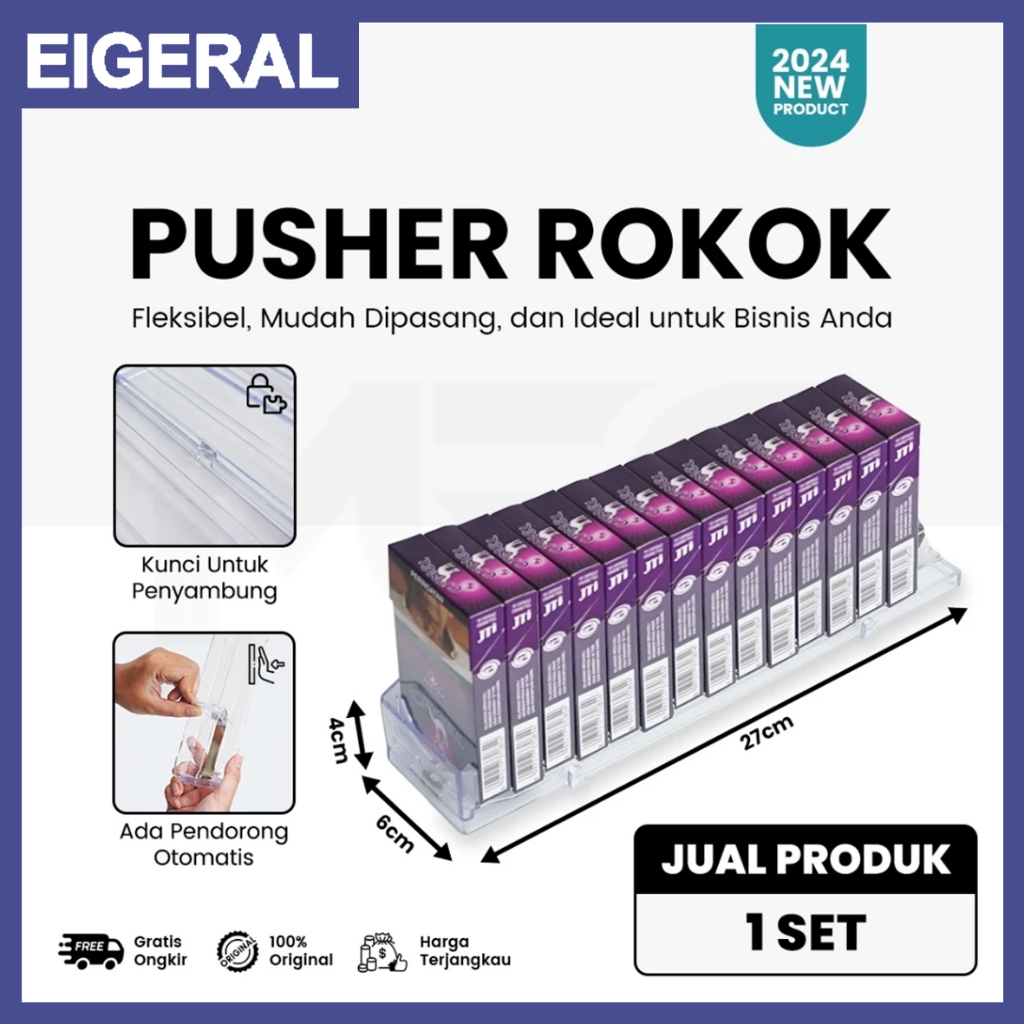 PUSHER ROKOK  Alat Pendorong Rokok Otomatis Pendorong Rak Rokok Supermarket 28CM