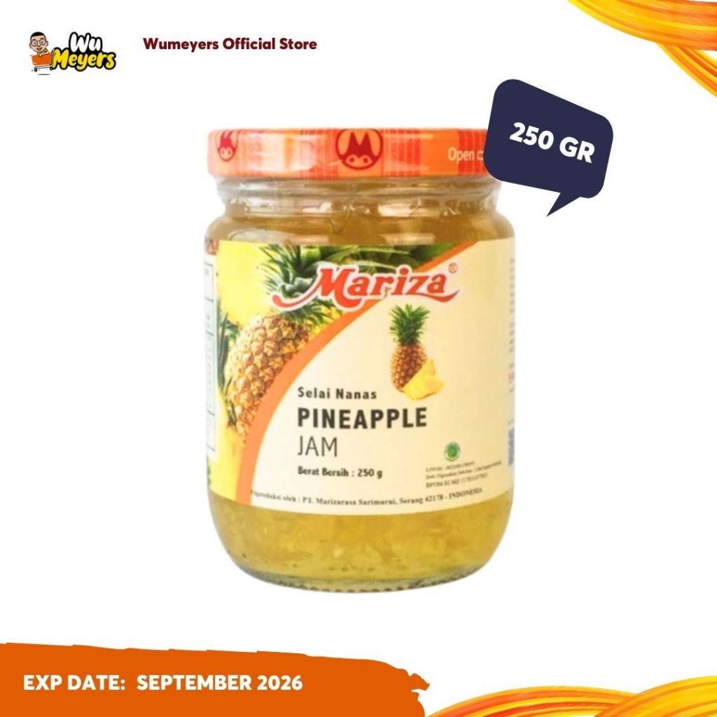 

Mariza Pineapple Jam - Selai Rasa Buah Nanas 250gr