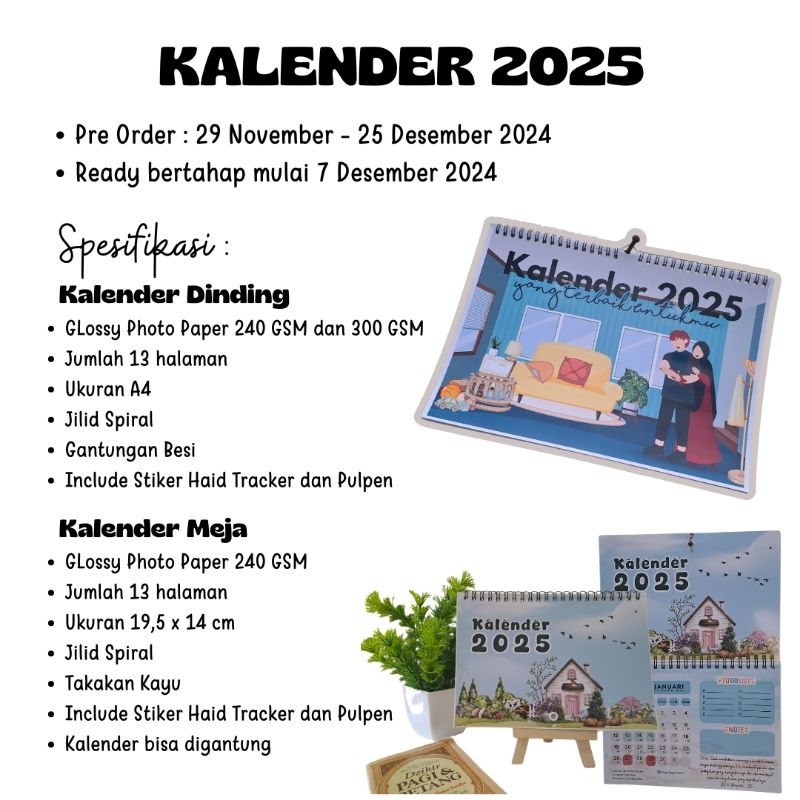 

Kalender 2025 Glossy Photo Paper
