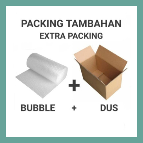 

Kardus + Bublewarp Tambahan Packing