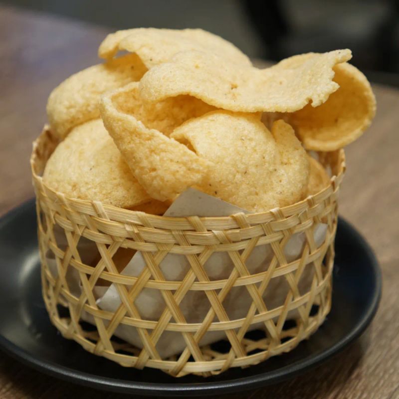 

krupuk puli Mentah Bawang putih
