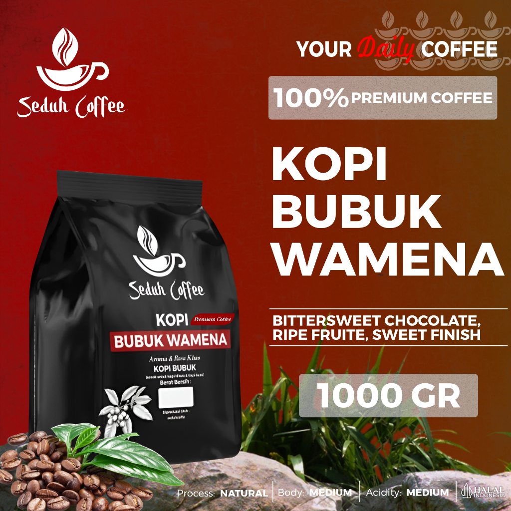 

SEDUH- Bubuk Kopi Bubuk Wamena 1000gr