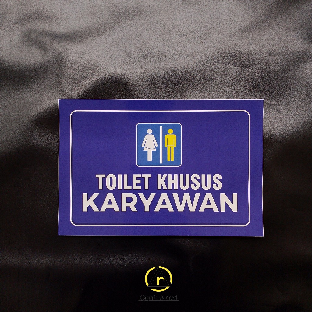 

Stiker Toilet Khusus Karyawan - WC Untuk Pegawai - Stiker Vinyl