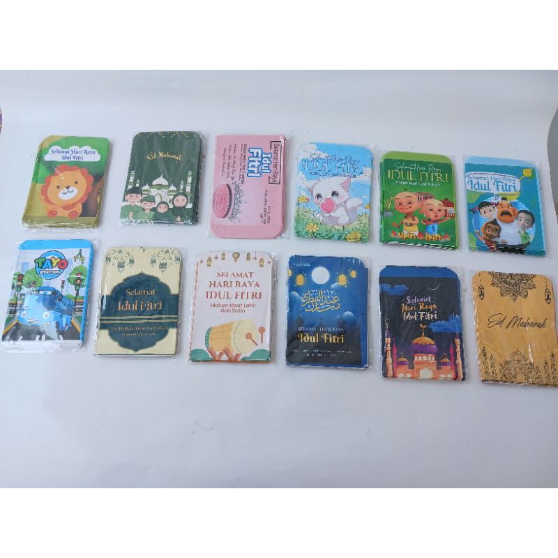 

Angpao Amplop Uang THR Tema Hari Raya Idul Fitri Eid Mubarak Aneka motif Kartun Lucu Murah