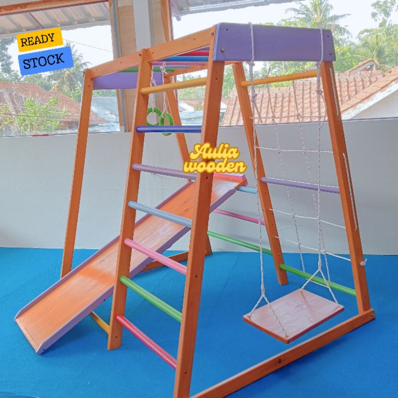 Brakiasi Tipe Besar  140 cm x 140 cm / playground anak kayu ready stok