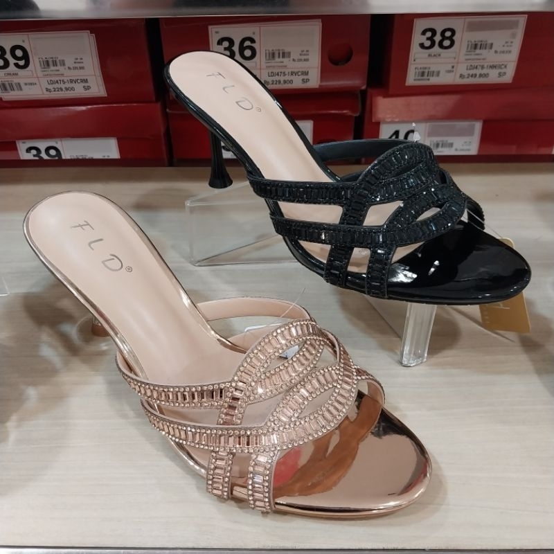 FLD sandal wanita pesta heels 7cm original
