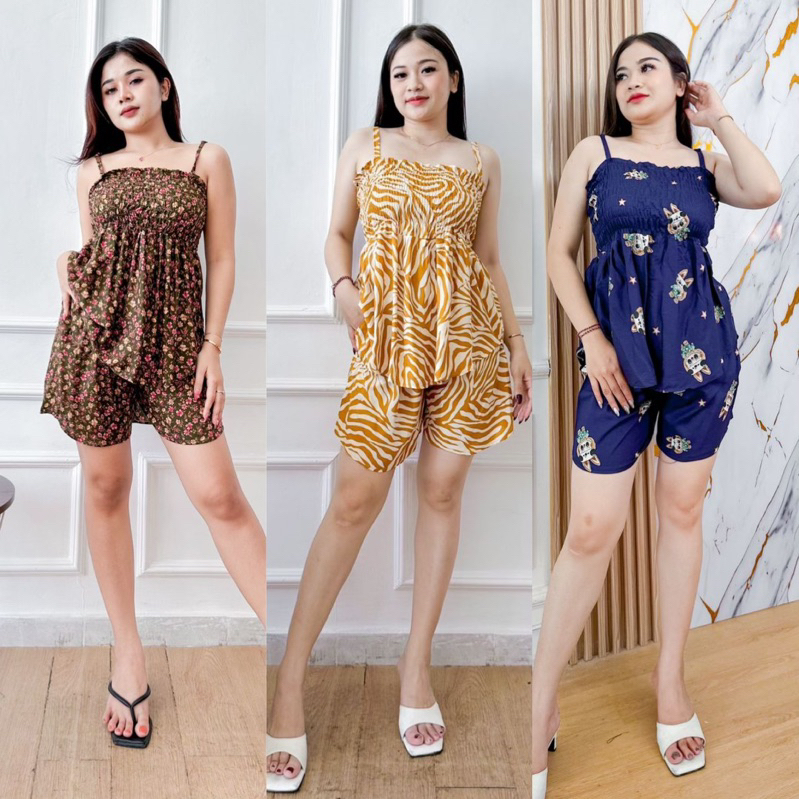 DASTER PUTRI BALI - SUZY CELANA PENDEK SETELAN DASTER BALI