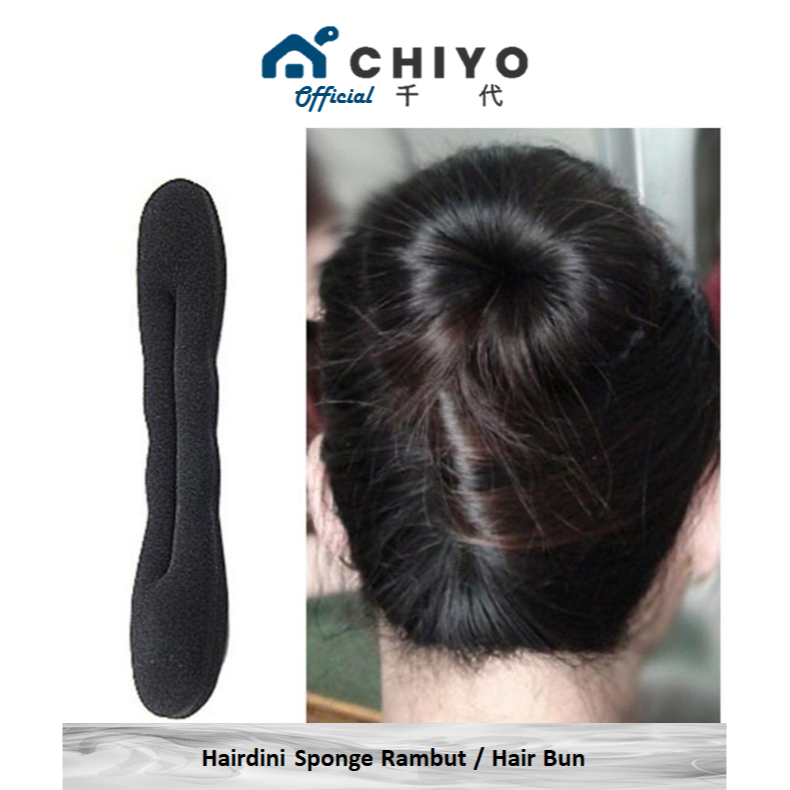 CHIYO Living - Hairdini Sponge Rambut | Hairlock| Alat Cepol Donat| Sanggul Pramugari