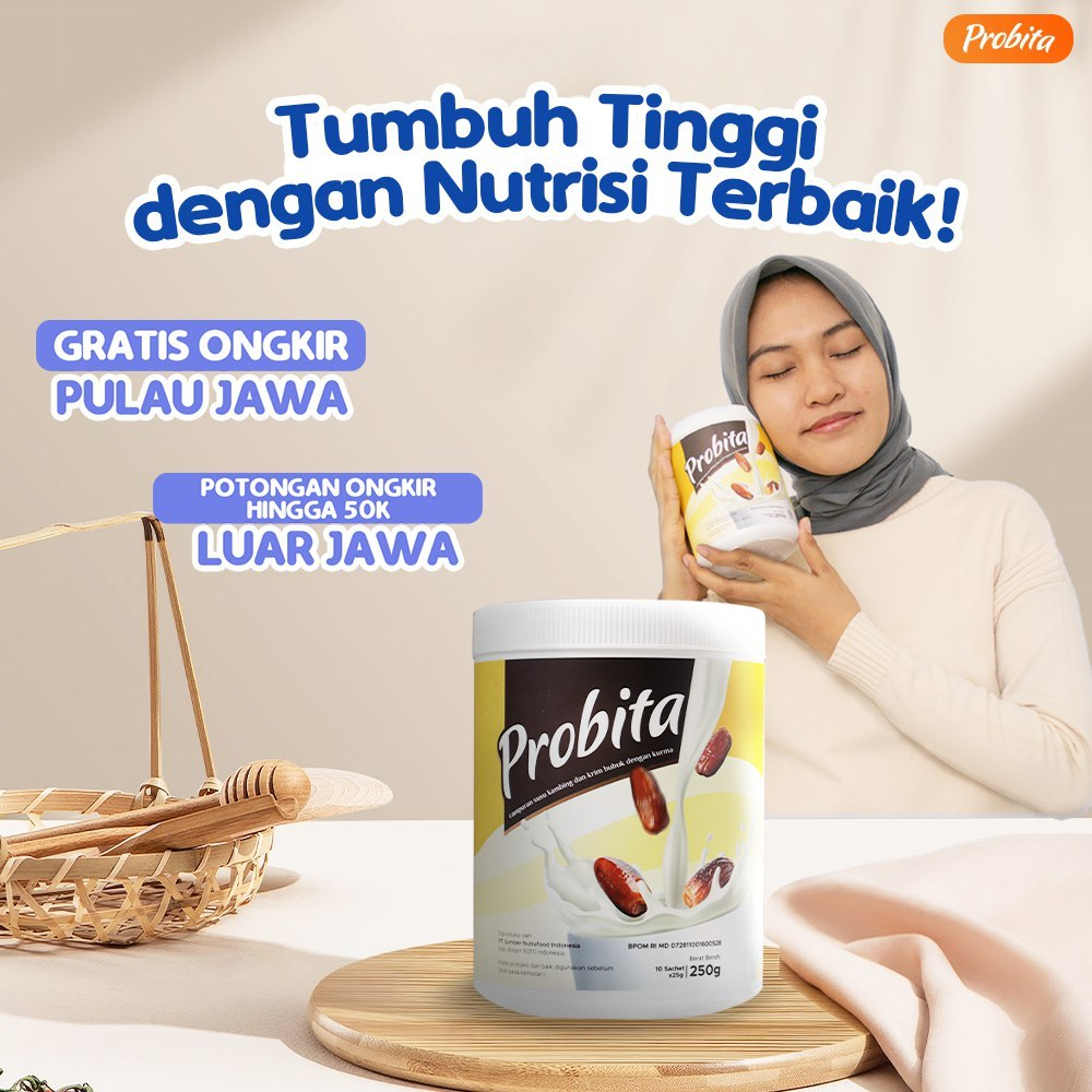 

Promo Seru Hari Ini - Probita Susu Kurma untuk Tinggi Badan Ideal Terbaik - 1 Box Isi 10 Sachet