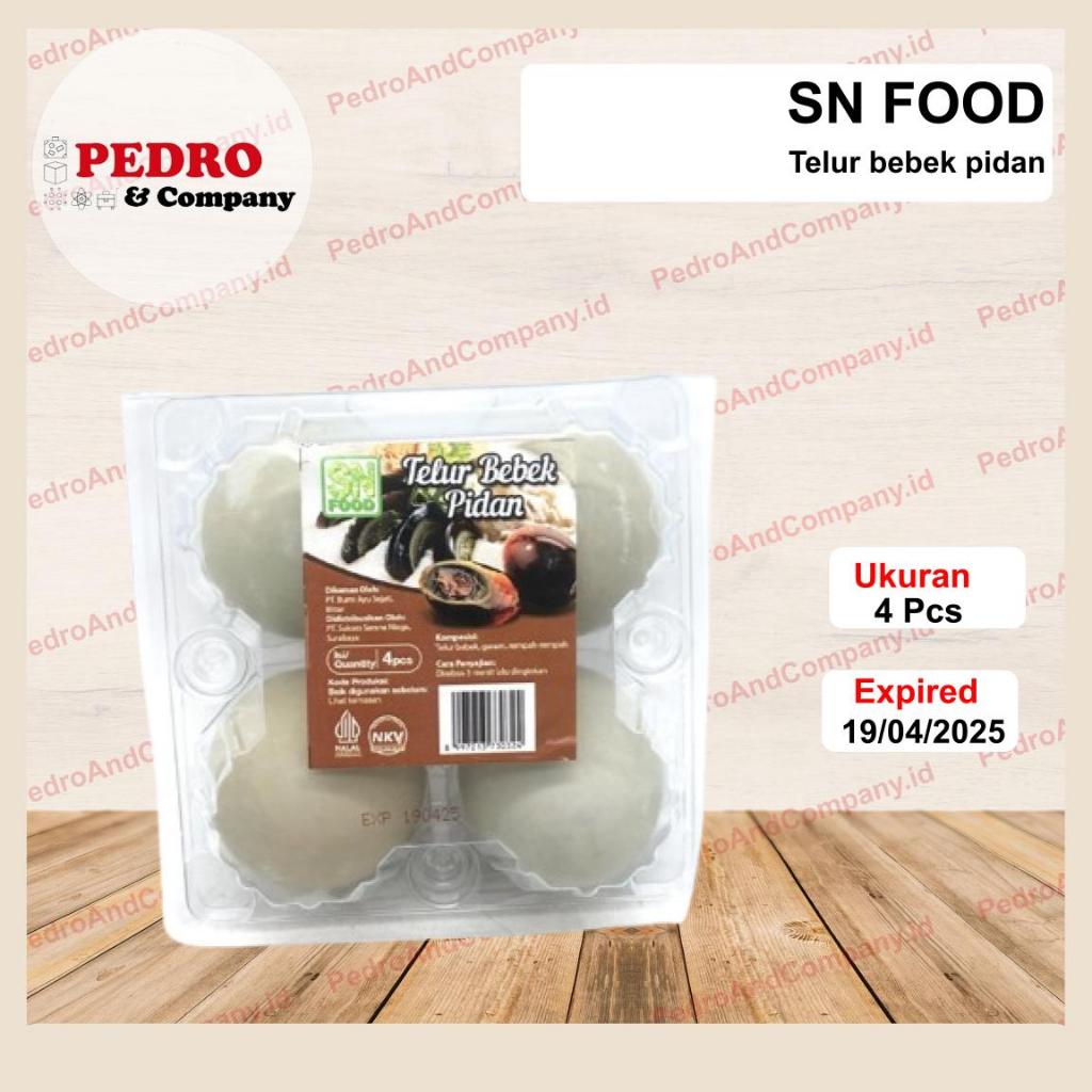 

SN food Telur bebek pidan isi 4 pc preserved duck egg