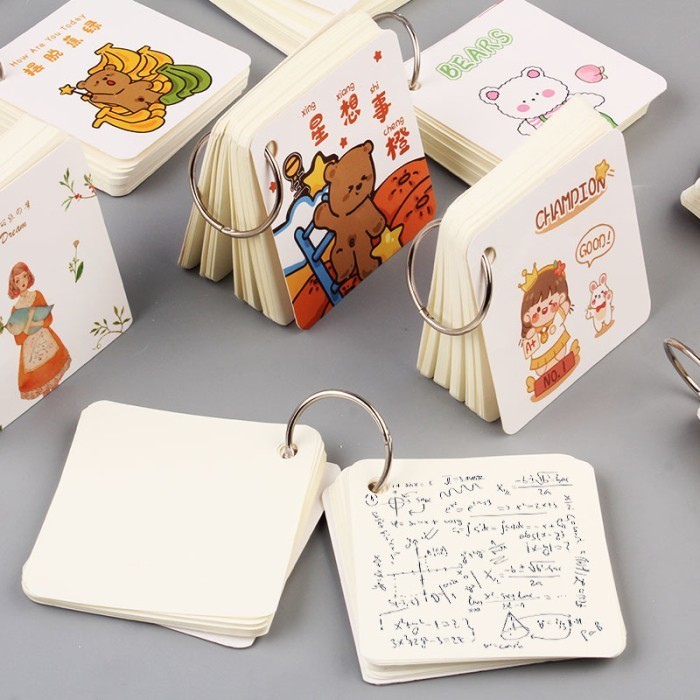 

Notebook Ring Mini Isi 80 Lembar Buku Note Gantung Mini Karakter Lucu Termurah