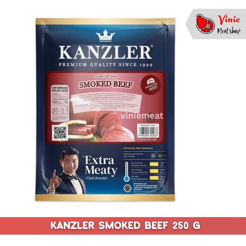 

Kanzler Smoked Beef | Daging Sapi Asap Iris 250g