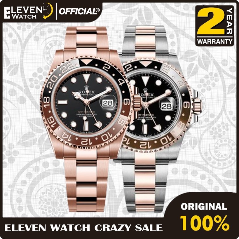 [Promo] Jam Tangan Pria Rolex 126711CHNR , 126715CHNR GMT-Master II Automatic Stainless Steel Strap 