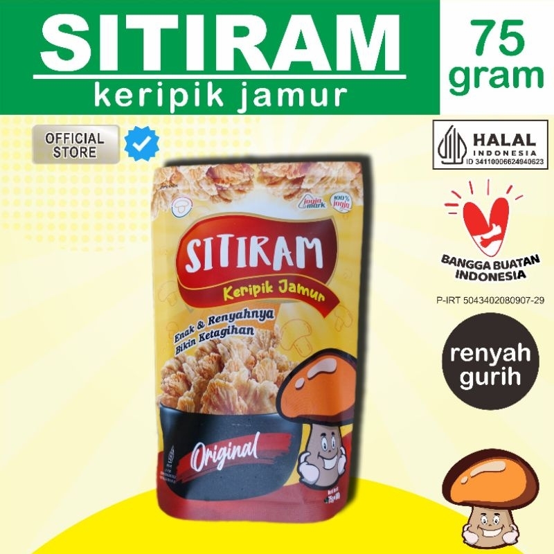 

keripik jamur SITIRAM 75g