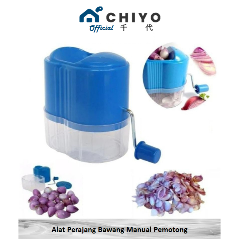 CHIYO Living - Alat Perajang Bawang Manual Pemotong Bawang Merah Onion Slicer Praktis