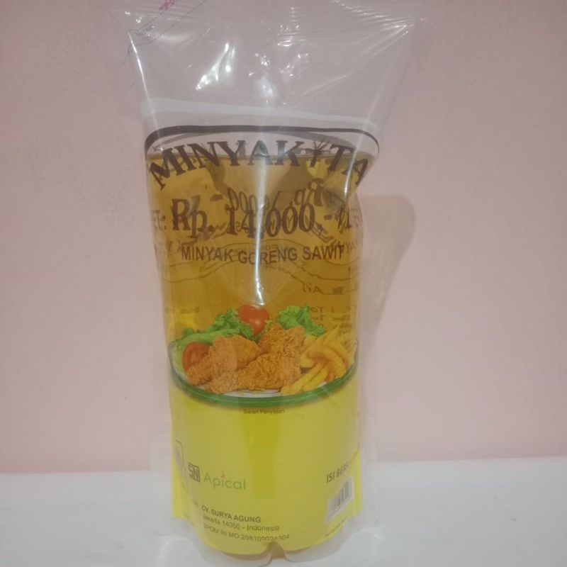 

minyak goreng kemasan pouch 1000 ml 1 liter