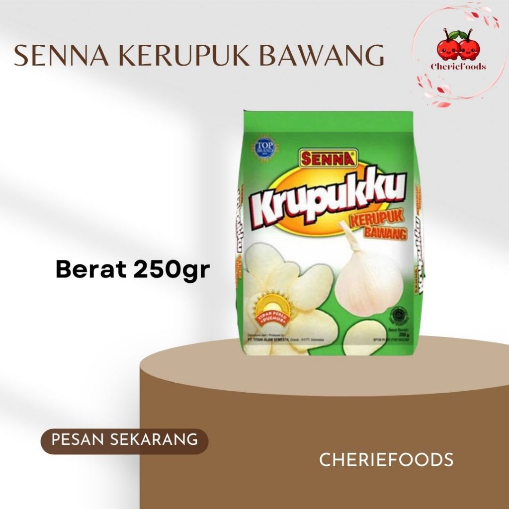 

Makanan Ringan / Krupukku Senna Kerupuk Bawang 250 Gram