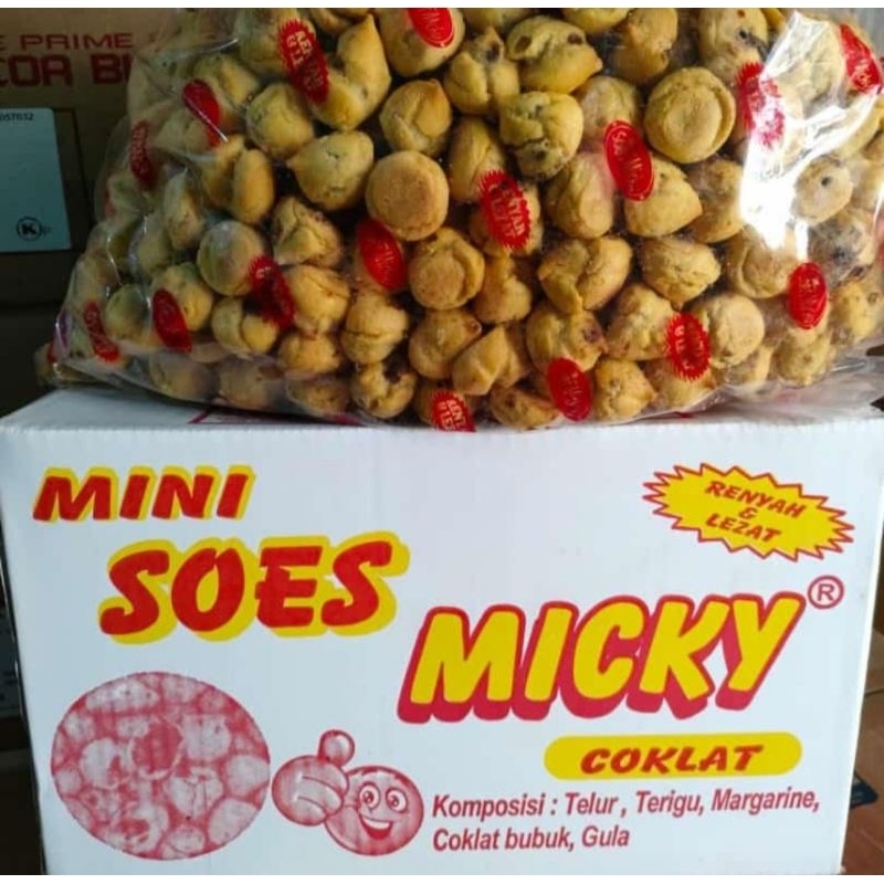 

Mini Soes Micky Rasa Coklat Kemasan 250gr & 2kg