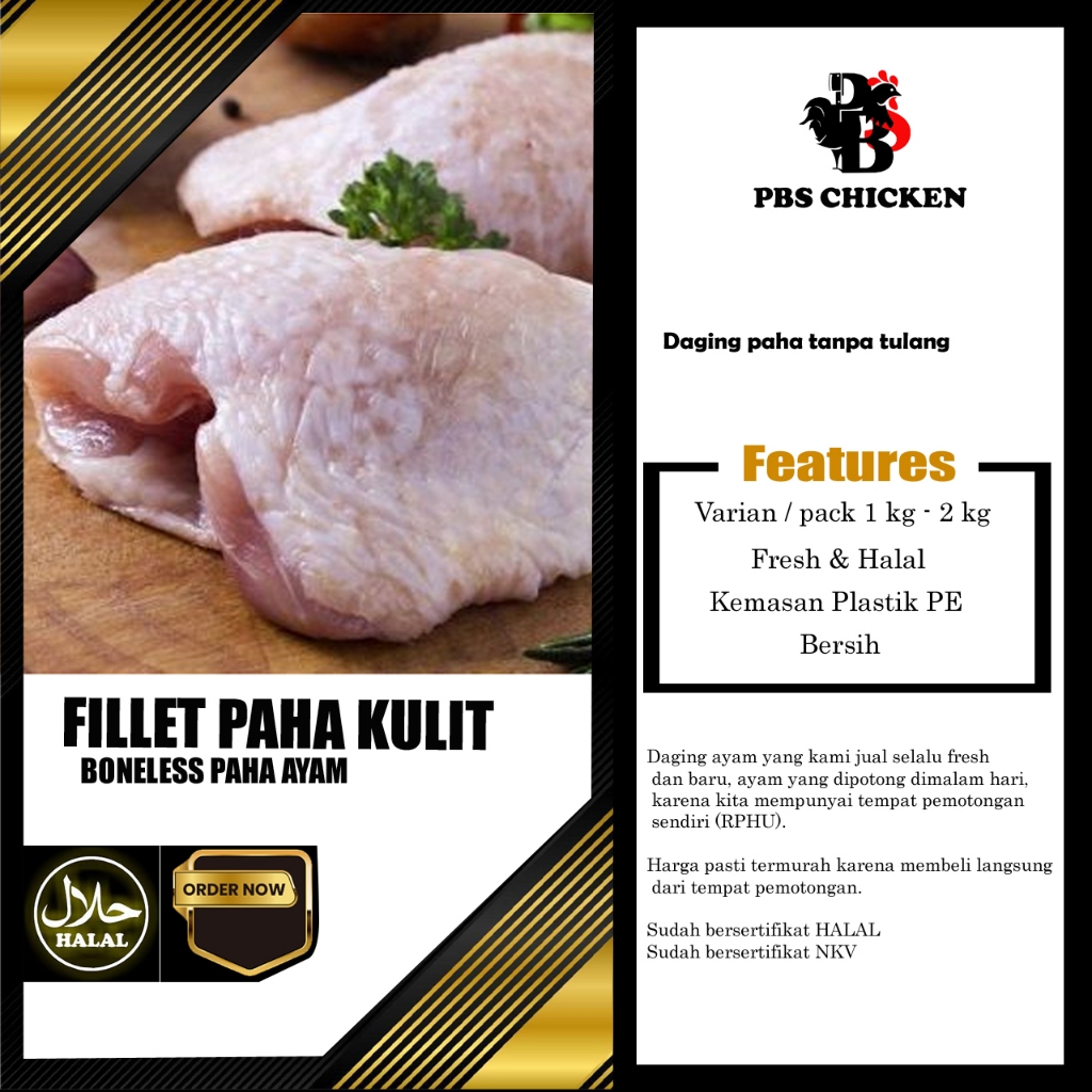 

FILLET PAHA KULIT AYAM FRESH MURAH