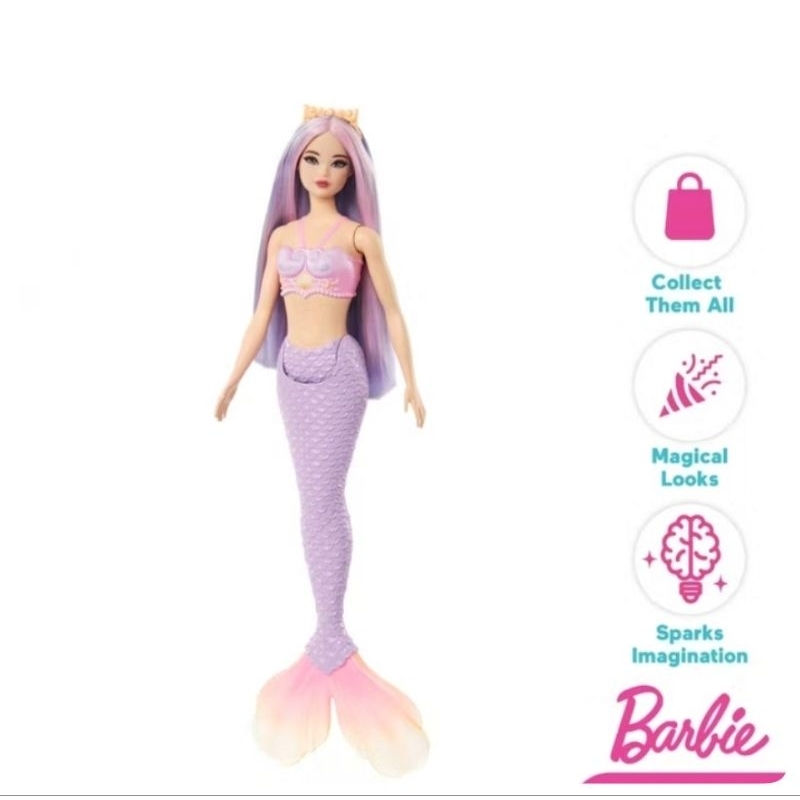 Barbie Mermaid Doll with Purple Hair