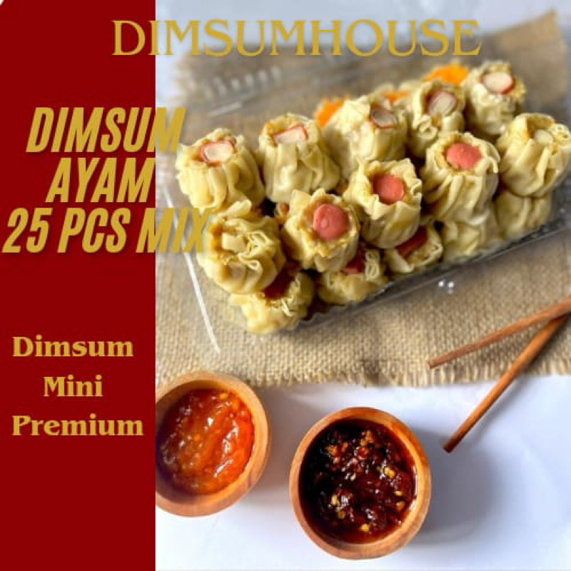 

Dimsum Mini Premium isi 25 Pcs (25-28 Gr) - Halal