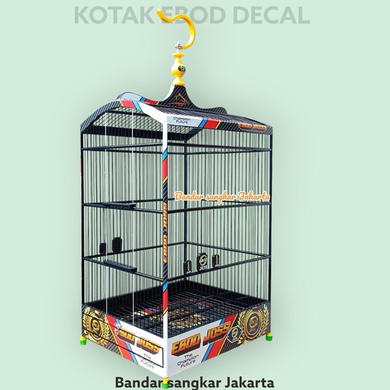 SANGKAR KANDANG KOTAK EBOD DECAL