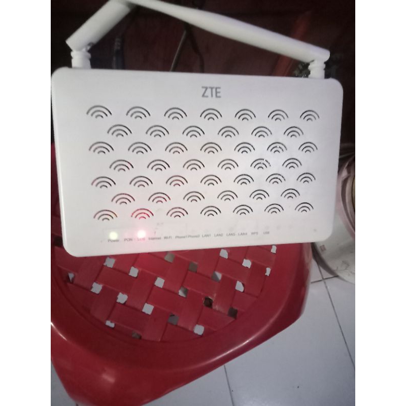jual ont/modem ZTE plus adaptor