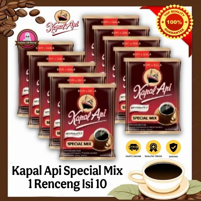 

Kopi Kapal Api Special Mix 25gr 1 Renceng isi 10