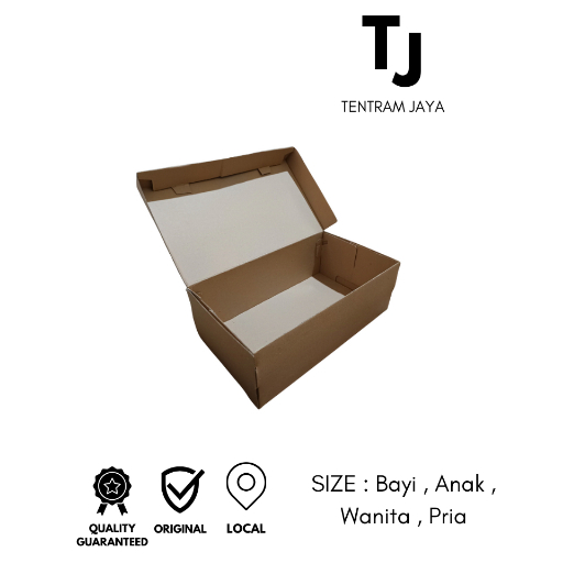 KARDUS SEPATU , BOX SEPATU COKELAT POLOS