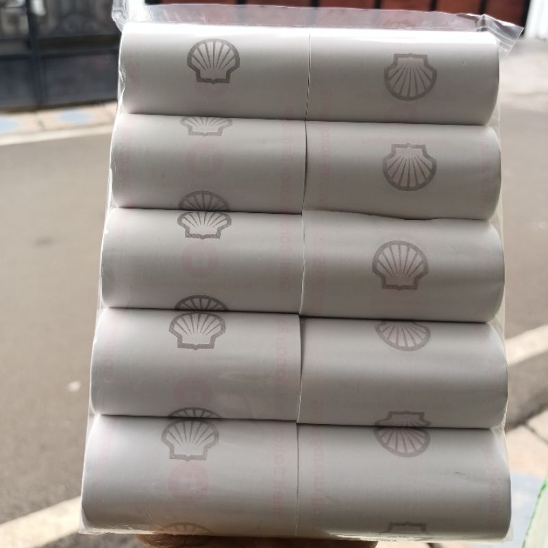 

10 ROLL KERTAS KASIR THERMAL EDC LOGO SHELL 58X30 /58X30 /THERMAL EDC PRINTER BLUETOOTH