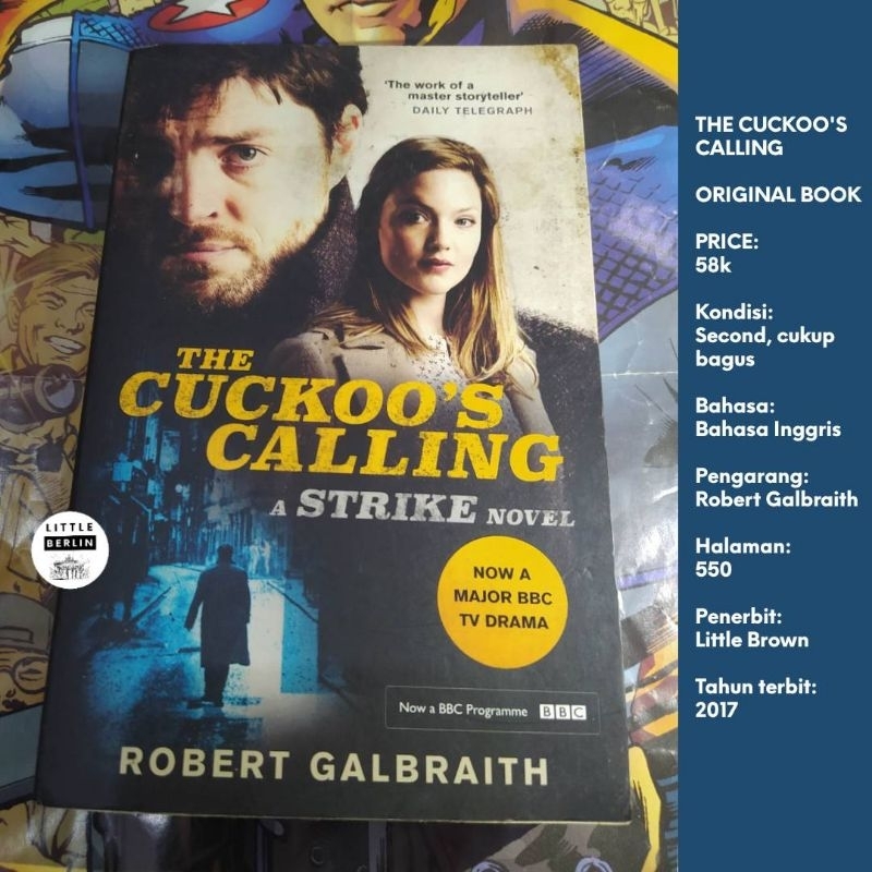 ORIGINAL Novel THE CUCKOO'S CALLING Robert Galbraith Bahasa Inggris Preloved Book Import Thriller My