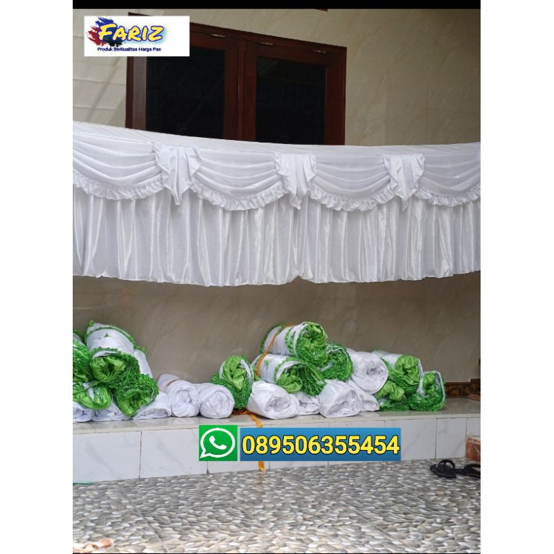 PALING DI CARI skirting meja prasmanan/rempel meja panjang 8mtr panjang bisa request