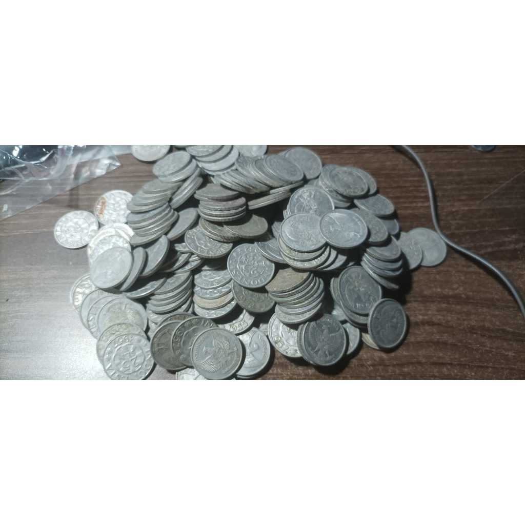 borongan 194 keping koin kuno sesuai Koleksi kepingan koin Sesuai Foto