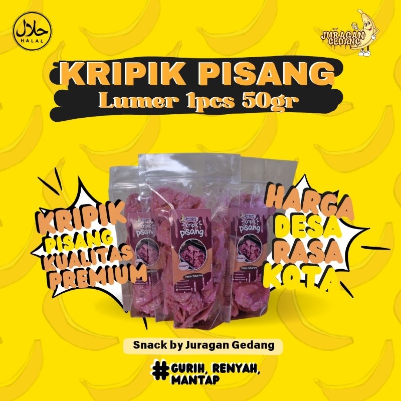 

KRIPIK PISANG LUMER RASA STRAWBERY BERAT 70 GRAM