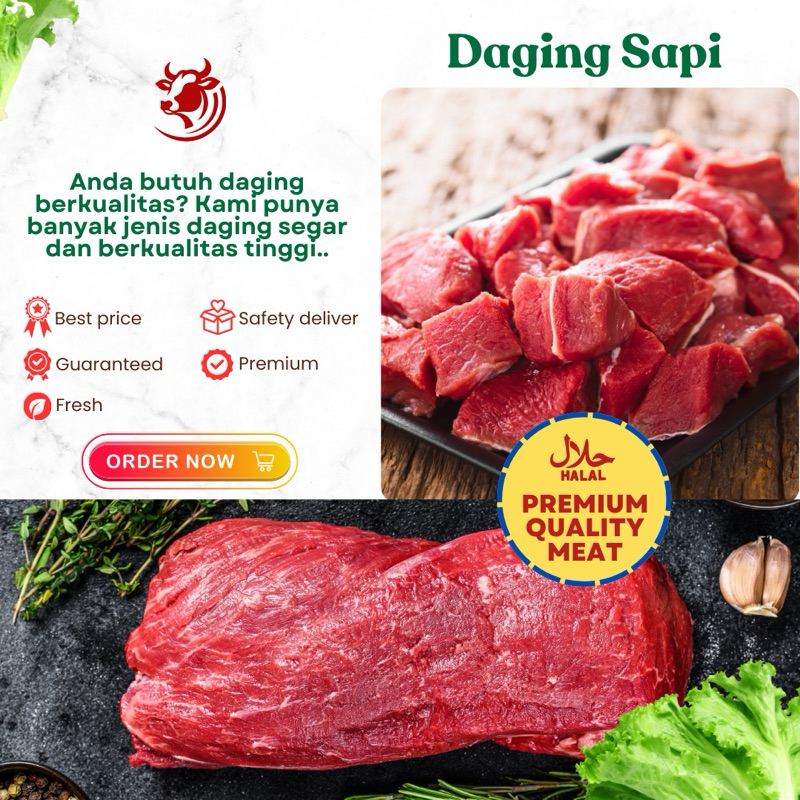 

Daging Sapi Fresh Sirloin Shangkel Lamusir Paha 1Kg