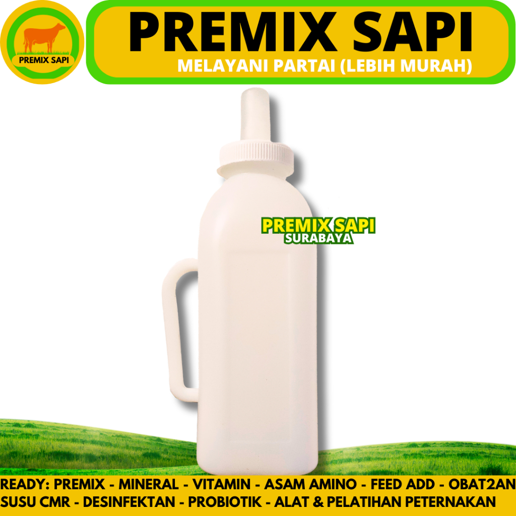 BOTOL DOT SAPI 2 LITER PUTIH - BOTOL ANAK SAPI PEDET 2 LITER - BOTOL DOT BERKUALITAS.